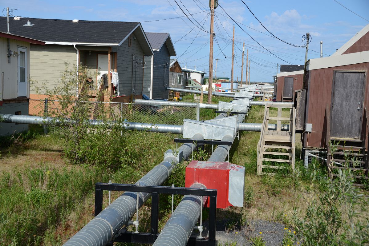 20D The Utilidor Line Connects To Each House In Inuvik Northwest Territories